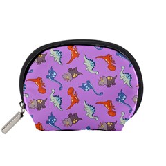 Dinosaurs - Violet Accessory Pouch (small) by WensdaiAmbrose