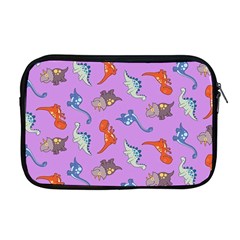 Dinosaurs - Violet Apple Macbook Pro 17  Zipper Case by WensdaiAmbrose