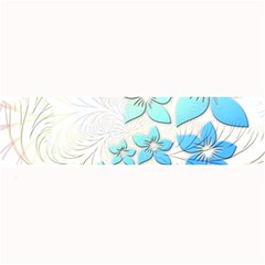 Flowers Background Leaf Leaves Blue Large Bar Mats by Mariart
