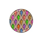 Abstract Background Colorful Leaves Hat Clip Ball Marker Front