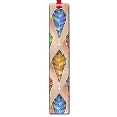 Abstract Background Colorful Leaves Large Book Marks