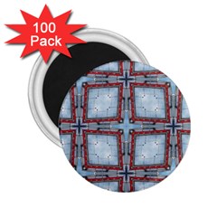 Pattern Cross Geometric Shape 2 25  Magnets (100 Pack)  by Pakrebo