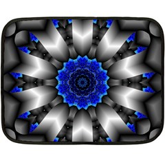 Kaleidoscope Abstract Round Fleece Blanket (mini) by Pakrebo