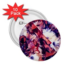 Flowers Bouquets Vintage Pop Art 2 25  Buttons (10 Pack)  by Pakrebo