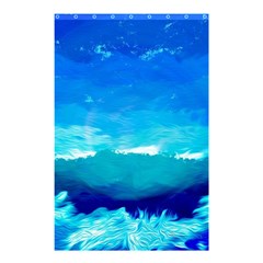 Blue Sky Artwork Drawing Painting Shower Curtain 48  X 72  (small)  by Pakrebo