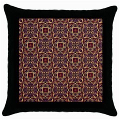 Pattern Decoration Art Ornate Throw Pillow Case (black) by Pakrebo