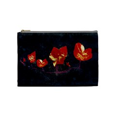 Grunge Floral Collage Design Cosmetic Bag (medium) by dflcprintsclothing
