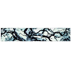 Tree Winter Blue Snow Cold Scene Large Flano Scarf 