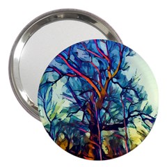 Tree Colorful Nature Landscape 3  Handbag Mirrors by Pakrebo