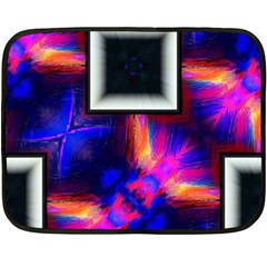 Box Abstract Frame Square Double Sided Fleece Blanket (mini)  by Pakrebo