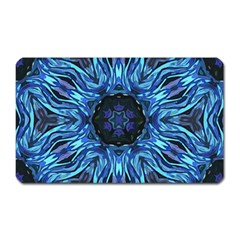 Background Blue Flower Magnet (rectangular) by Pakrebo