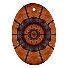 Abstract Kaleidoscope Texture Ornament (oval)