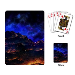 Landscape Sci Fi Alien World Playing Cards Single Design by Pakrebo