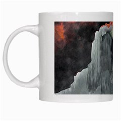 Mountains Scene Landscape White Mugs by Pakrebo