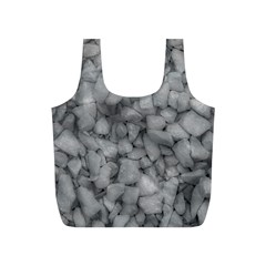 Soft Gray Stone Pattern Texture Design Full Print Recycle Bag (s)