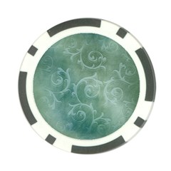 Background Green Structure Texture Poker Chip Card Guard (10 Pack)