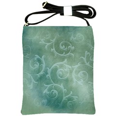 Background Green Structure Texture Shoulder Sling Bag by Alisyart