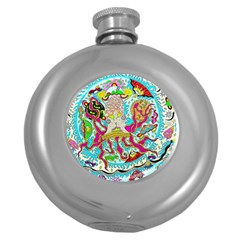 Supersonic Octopus Round Hip Flask (5 Oz)