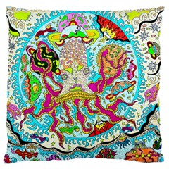 Supersonic Octopus Standard Flano Cushion Case (one Side) by chellerayartisans