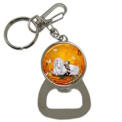 Wonderful Unicorn With Fairy Bottle Opener Key Chains