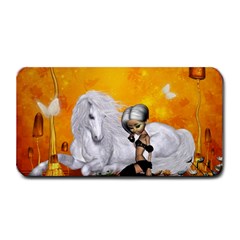 Wonderful Unicorn With Fairy Medium Bar Mats by FantasyWorld7