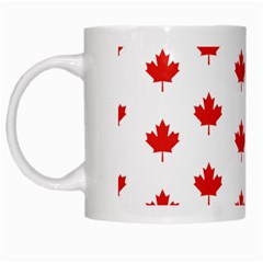 Maple Leaf Canada Emblem Country White Mugs by Mariart