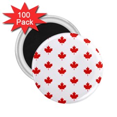 Maple Leaf Canada Emblem Country 2 25  Magnets (100 Pack)  by Mariart