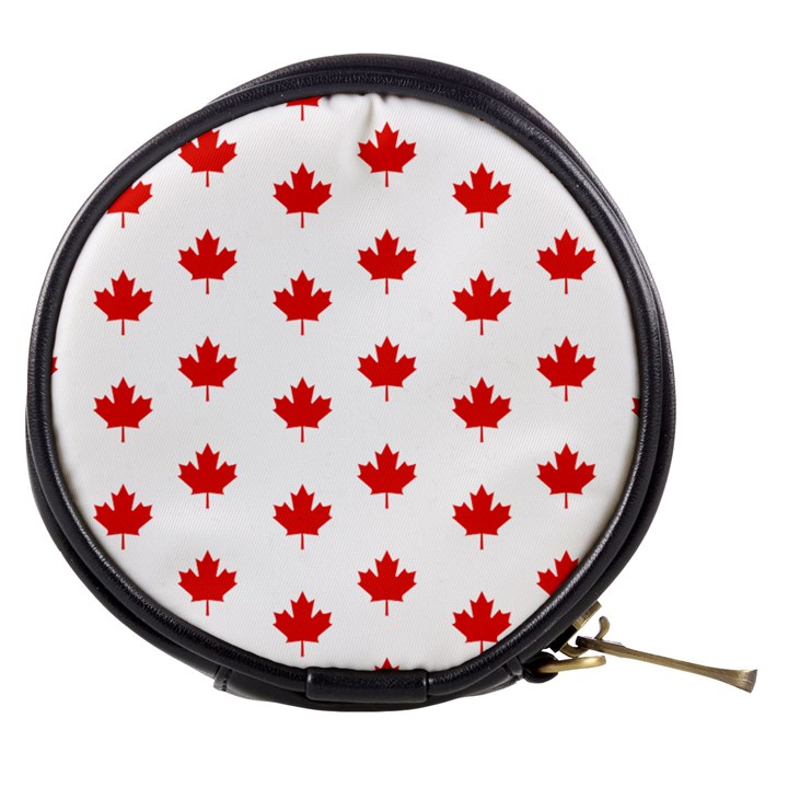 Maple Leaf Canada Emblem Country Mini Makeup Bag