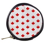 Maple Leaf Canada Emblem Country Mini Makeup Bag Back