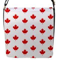 Maple Leaf Canada Emblem Country Flap Closure Messenger Bag (s) by Mariart