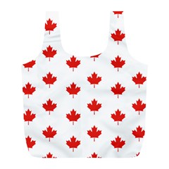 Maple Leaf Canada Emblem Country Full Print Recycle Bag (l) by Mariart
