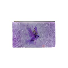 Fairy With Fantasy Bird Cosmetic Bag (small) by FantasyWorld7