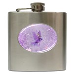 Fairy With Fantasy Bird Hip Flask (6 oz) Front