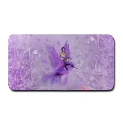 Fairy With Fantasy Bird Medium Bar Mats by FantasyWorld7