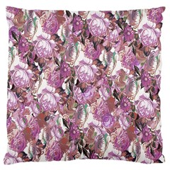 Romantic Pink Flowers Standard Flano Cushion Case (two Sides) by retrotoomoderndesigns