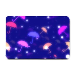 Umbrella Bokeh Background Scrapbook Small Doormat  by Alisyart