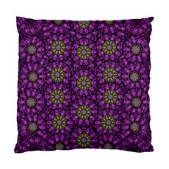 Ornate Heavy Metal Stars In Decorative Bloom Standard Cushion Case (one Side) by pepitasart