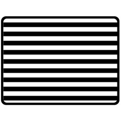 Black Stripes Double Sided Fleece Blanket (large) 