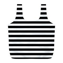 Black Stripes Full Print Recycle Bag (l)