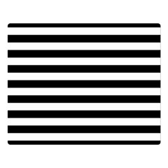 Black Stripes Double Sided Flano Blanket (large)  by snowwhitegirl
