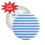 Blue Stripes 2.25  Buttons (100 pack)  Front