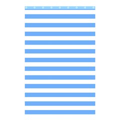 Blue Stripes Shower Curtain 48  X 72  (small)  by snowwhitegirl