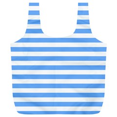 Blue Stripes Full Print Recycle Bag (xl) by snowwhitegirl