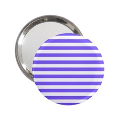 Lilac Purple Stripes 2 25  Handbag Mirrors by snowwhitegirl