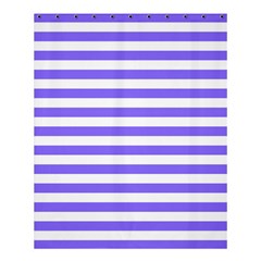 Lilac Purple Stripes Shower Curtain 60  X 72  (medium)  by snowwhitegirl