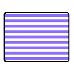 Lilac Purple Stripes Double Sided Fleece Blanket (small)  by snowwhitegirl
