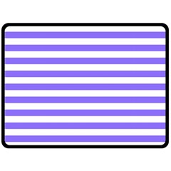 Lilac Purple Stripes Double Sided Fleece Blanket (large)  by snowwhitegirl