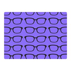 Nerdy Glasses Purple Double Sided Flano Blanket (mini) 