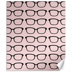 Nerdy Glasses Pink Canvas 20  X 24 