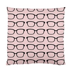 Nerdy Glasses Pink Standard Cushion Case (one Side) by snowwhitegirl